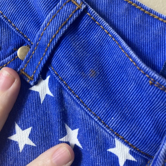 Tipsy Elves American Flag Denim Shorts Size Small Patriotic Americana Bootie - Picture 7 of 11